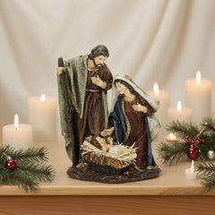 12 Inch Holy Family,Holy Family Nativity Set, Nativity Group Resin Nativity Scene, Nativity Figurines, Holy Night Model, Christmas Religious GiftsHoly Family Nativity Set, Nativity Group Resin Nativity Scene, Nativity Figurines, Holy Night Model