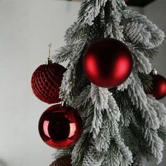 2/3/4/5 Inch Red Christmas Ball 16pk,Christmas Tree Decorations Ball Ornaments Balls Xmas Hanging Decorations Holiday Decor, Christmas Balls Ornaments Luxury Set Xmas Tree Topper and Hang Rope, Gold, Red, Sliver