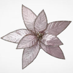 11.8-Inch Light Purple Diamond Rhinestone Christmas Tree Topper Flower – Elegant Sparkling Tree Topper Ornament for Christmas Tree Decorations, Holiday Home & Party Decor