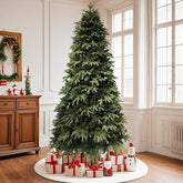 80 Inch Fraser Fir Pre-Lit Artificial Christmas Tree w/Lights,Spruce Artificial Holiday Christmas Tree for Home, Office, Party Decoration w/ Easy Assembly, Fraser Fir Blue-Green Needles Tree, Classical Balsam Fir Tree for Christmas,