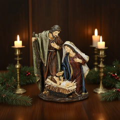 12 Inch Holy Family,Holy Family Nativity Set, Nativity Group Resin Nativity Scene, Nativity Figurines, Holy Night Model, Christmas Religious GiftsHoly Family Nativity Set, Nativity Group Resin Nativity Scene, Nativity Figurines, Holy Night Model