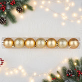 2/3/4/5 Inch Gold Christmas Ball 7pk,Christmas Tree Decorations Ball Ornaments Balls Xmas Hanging Decorations Holiday Decor , Vickerman Ball Ornament Christmas Yellow Balls Ornaments for Xmas Christmas Tree,