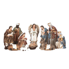 12 Inch Nativity Set, set 11pcs,Nativity Christmas Sets Gifts, Christmas Resin Scenes Figures Sets Tabletop,Christmas Collectibles Figurines Statue Decor,Handcrafted Resin Nativity Sets in small size, Traditional Christmas Figurine