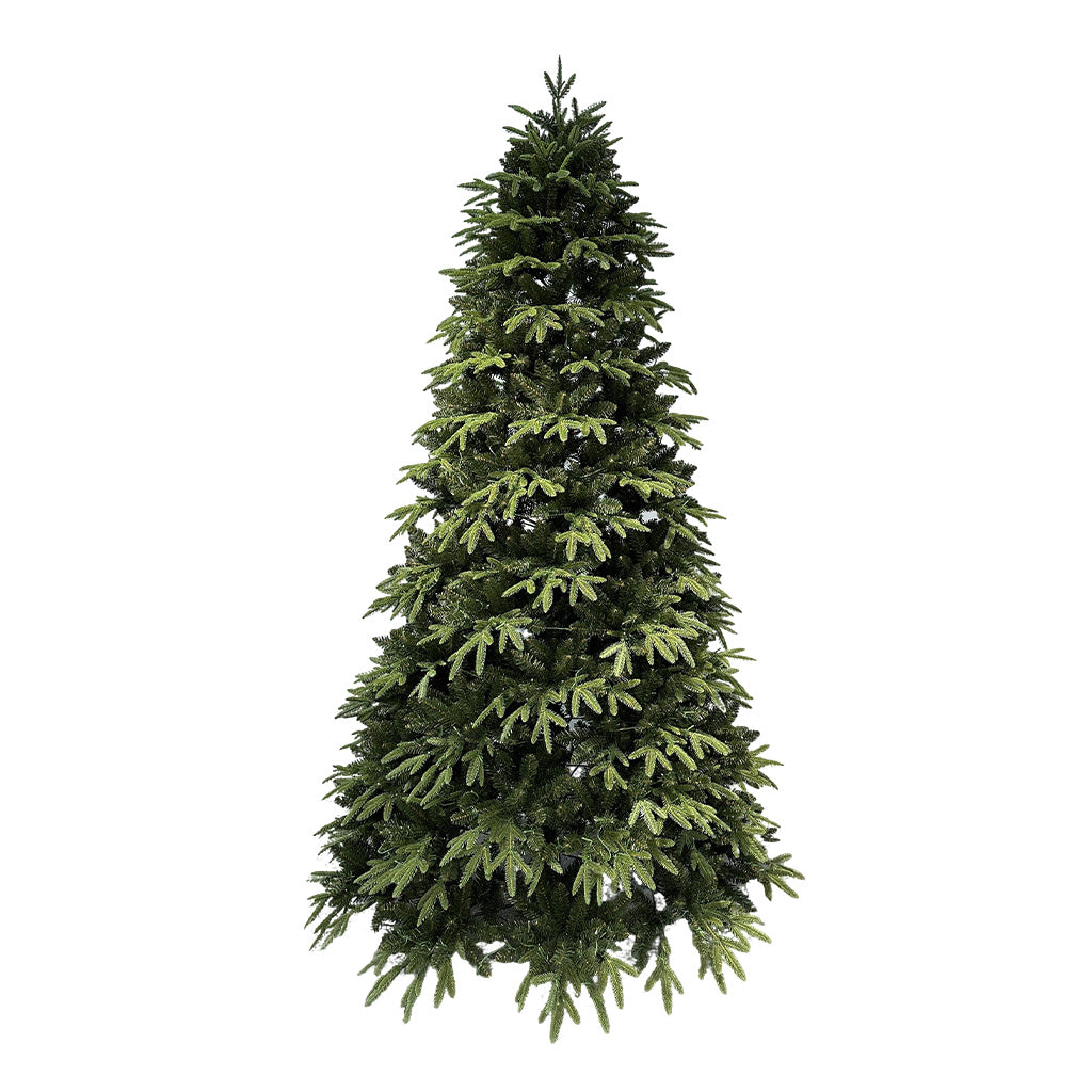 80 Inch Fraser Fir Pre-Lit Artificial Christmas Tree w/Lights，Spruce Artificial Holiday Christmas Tree for Home, Office, Party Decoration w/ Easy Assembly, Fraser Fir Blue-Green Needles Tree, Classical Balsam Fir Tree for Christmas,