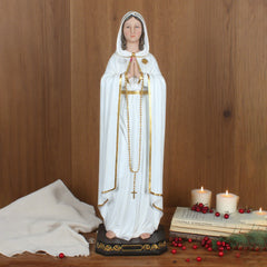 36 Inch Rosa Mystica in resin，Maria Mary Religious Gift , Imagen Virgen Statue, Virgen Mistica Estatua,  Virgen Maria Rosa Mystica Resin Religious Figure