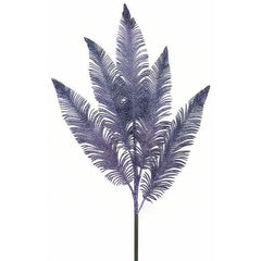 33 Inch Purple Feather Christmas Picks, Decorative Xmas Sprays, Artificial Feather Branch for Christmas Tree Decorations, Holiday Floral Picks