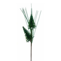 20 Inch Green Artificial Christmas Pick, Holiday Tree Branch, Christmas Floral Spray, Festive Greenery for Arrangements and Decorations