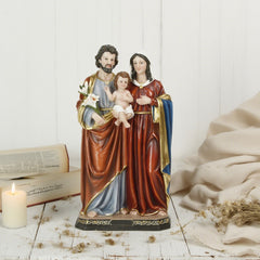 16 Inch Holy Family Statue in Resin，Holy Family with Child Figure, Perfect House Warming Gifts for New Home, Resin Material Sagrada Familia,Catholic Holy Family with Child Jesus Standing Statues