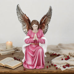 15 Inch Kneeling Angel(Left)  in resin，Prayer figurines angel, Religious Spiritual Gifts, Guardian Angels in resin