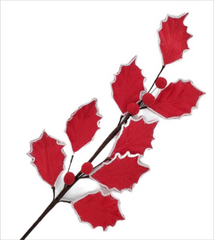 23.6 Inch Red Christmas Berry Pick – Artificial Holiday Stem with Red Berries, Christmas Tree Picks, Festive Floral Arrangement, Holiday Decoration