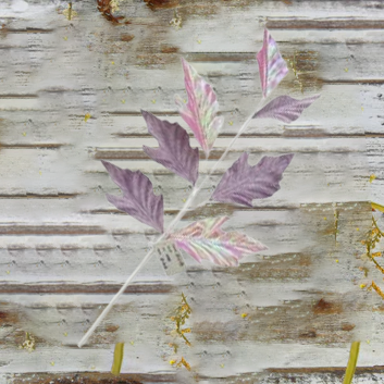 27 Inch Pink & Purple Leaf Christmas Spray, Holiday Floral Stems, Festive Christmas Tree Decoration, Artificial Christmas Branches for Home & Tree Decor