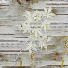 35 Inch White Maple Leaf Christmas Spray with Glitter, Artificial Christmas Picks, Glitter Holiday Floral Stems, Xmas Tree Branch Ornaments, Christmas Tree Decoration