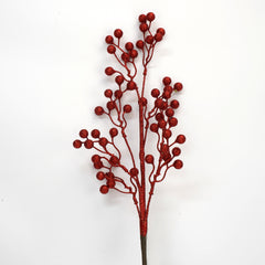 38 Inch Red Balls Spary，Red Ball Bunch Christmas Decorative Artificial Christmas Long Stem Pick, Plastic Foam Red Gold Sliver Green Artificial Picks for Christmas Hotel Store Decoration, Long Spary Picks for Christmas Daily Decor