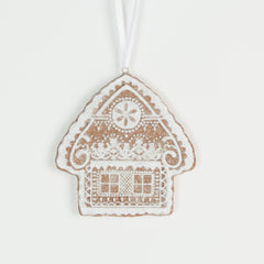 3 Inch Resin Ginger House Ornaments，Iced Resin Gingerbread Biscuit Christmas Baking Tree Decorations, Iced Dough Christmas Tree Decorations, Resin Light Up Gingerbread House, Gingerbread LED Collection, Piped Gingerbread House Hanging Ornament