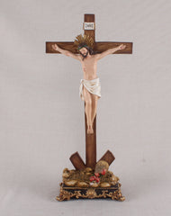 15 Inch Crucifix tabletop- Resin，Crucifix with Stand,Hanging Crucifix, ChristianGifts, Crucifixion,Crucifixion of Jesus