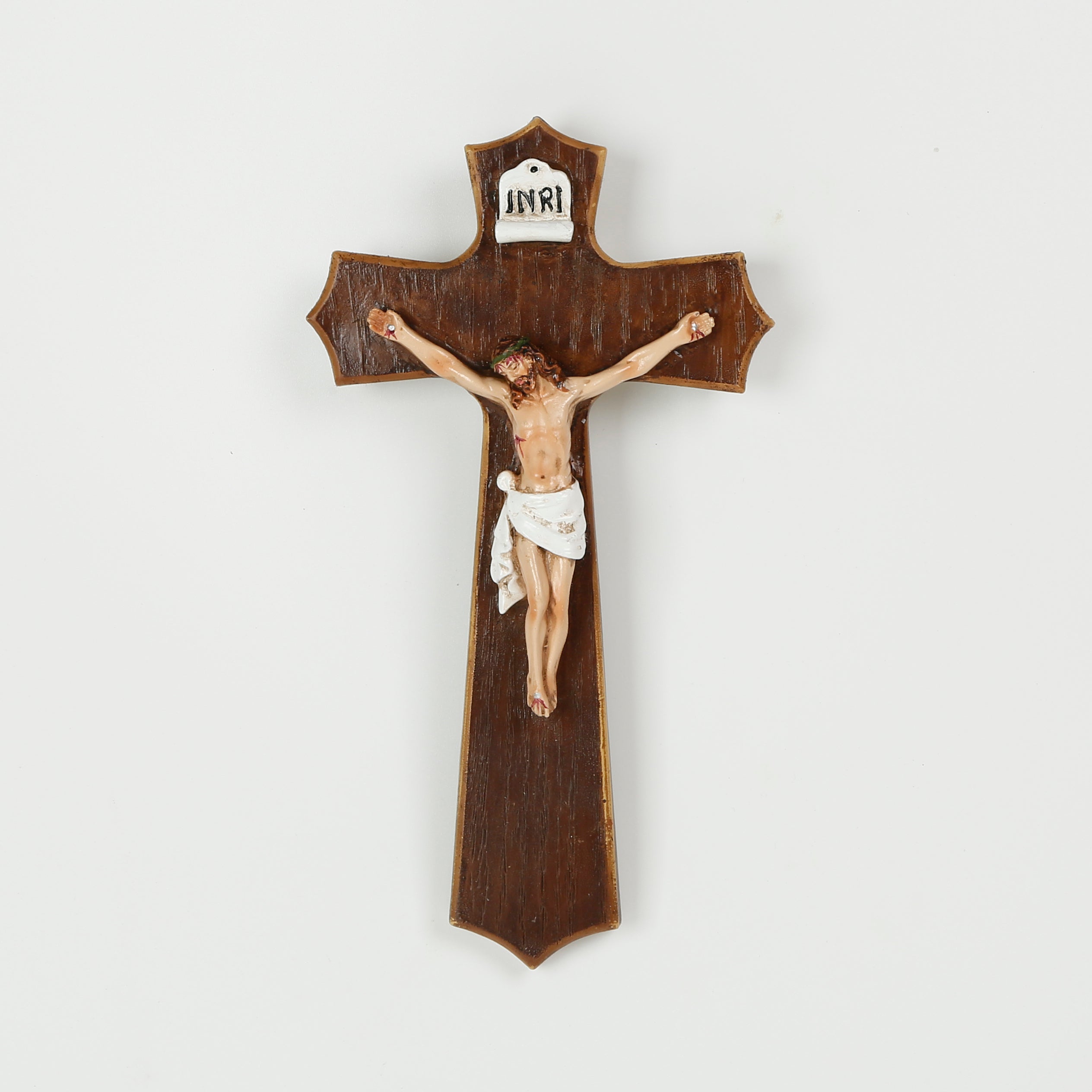 7.5 Inch Crucifix on Wall- Resin，Crucifix with Stand,Hanging Crucifix, ChristianGifts, Crucifixion,Crucifixion of Jesus