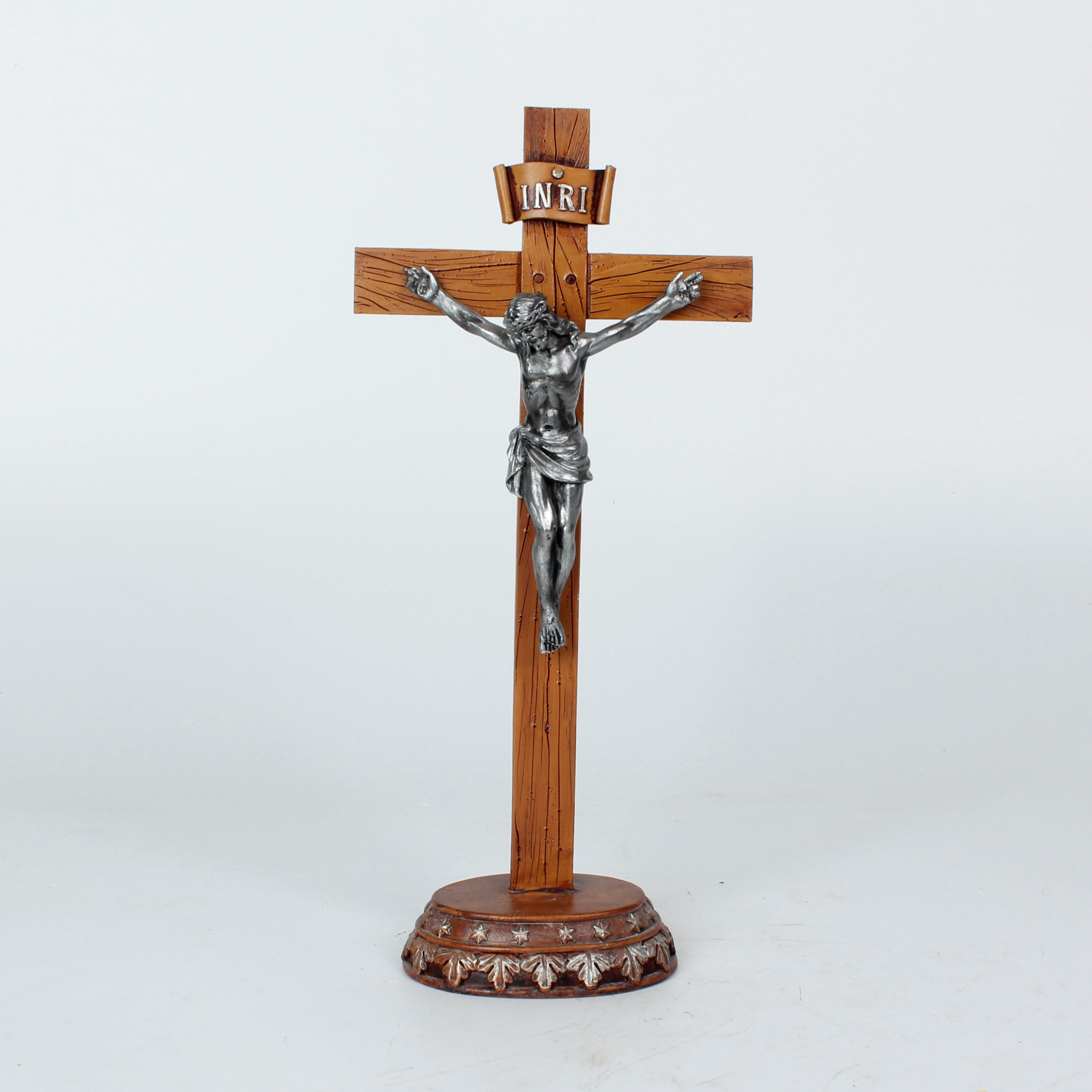 10 Inch Cruxifix on wall- Resin，Crucifix with Stand,Hanging Crucifix, ChristianGifts, Crucifixion,Crucifixion of Jesus