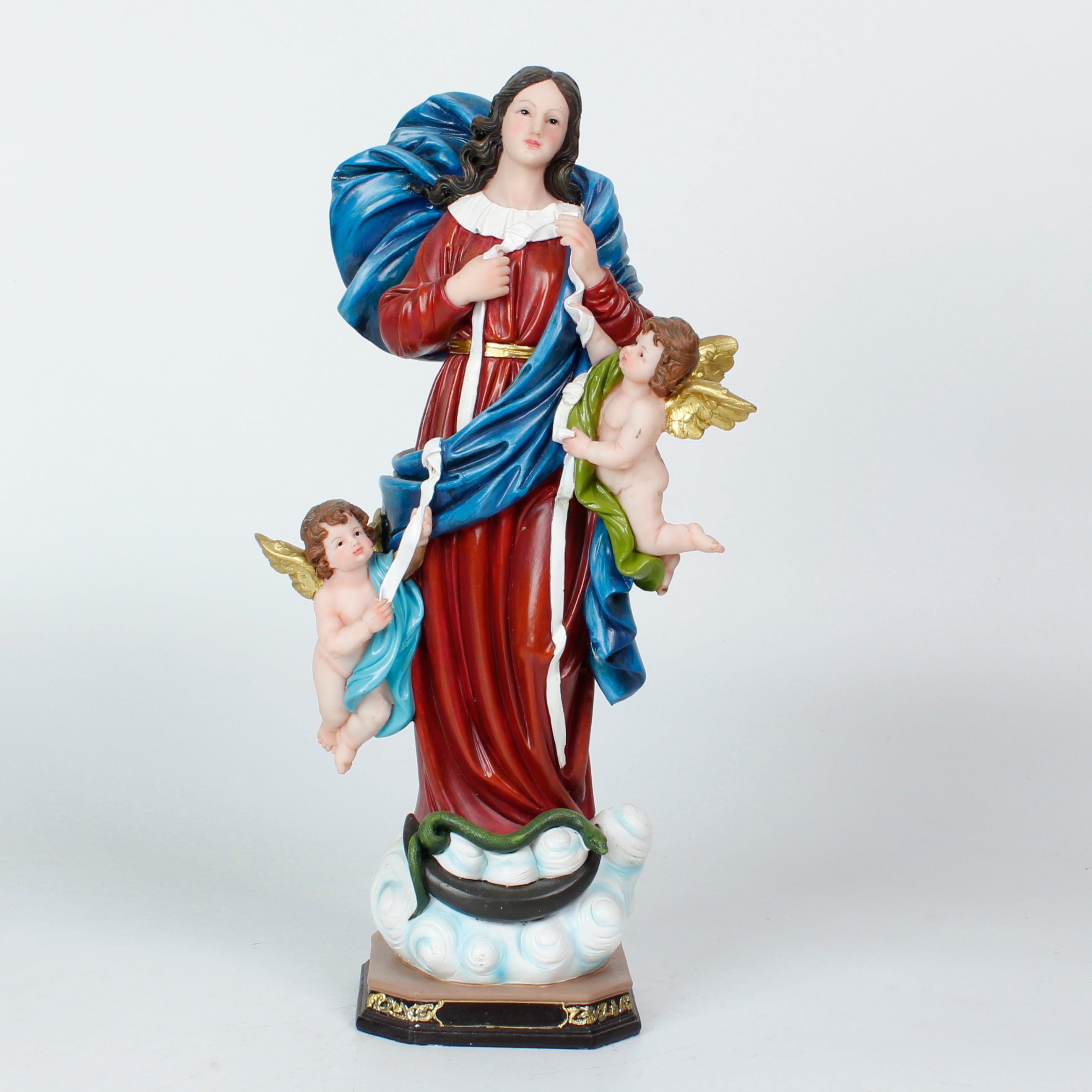 16 Inch Mary Untier of Knots in resin， Virgin Mary Art, Religious Mary Statues, Religious Spiritual Figuries