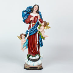 16 Inch Mary Untier of Knots in resin， Virgin Mary Art, Religious Mary Statues, Religious Spiritual Figuries