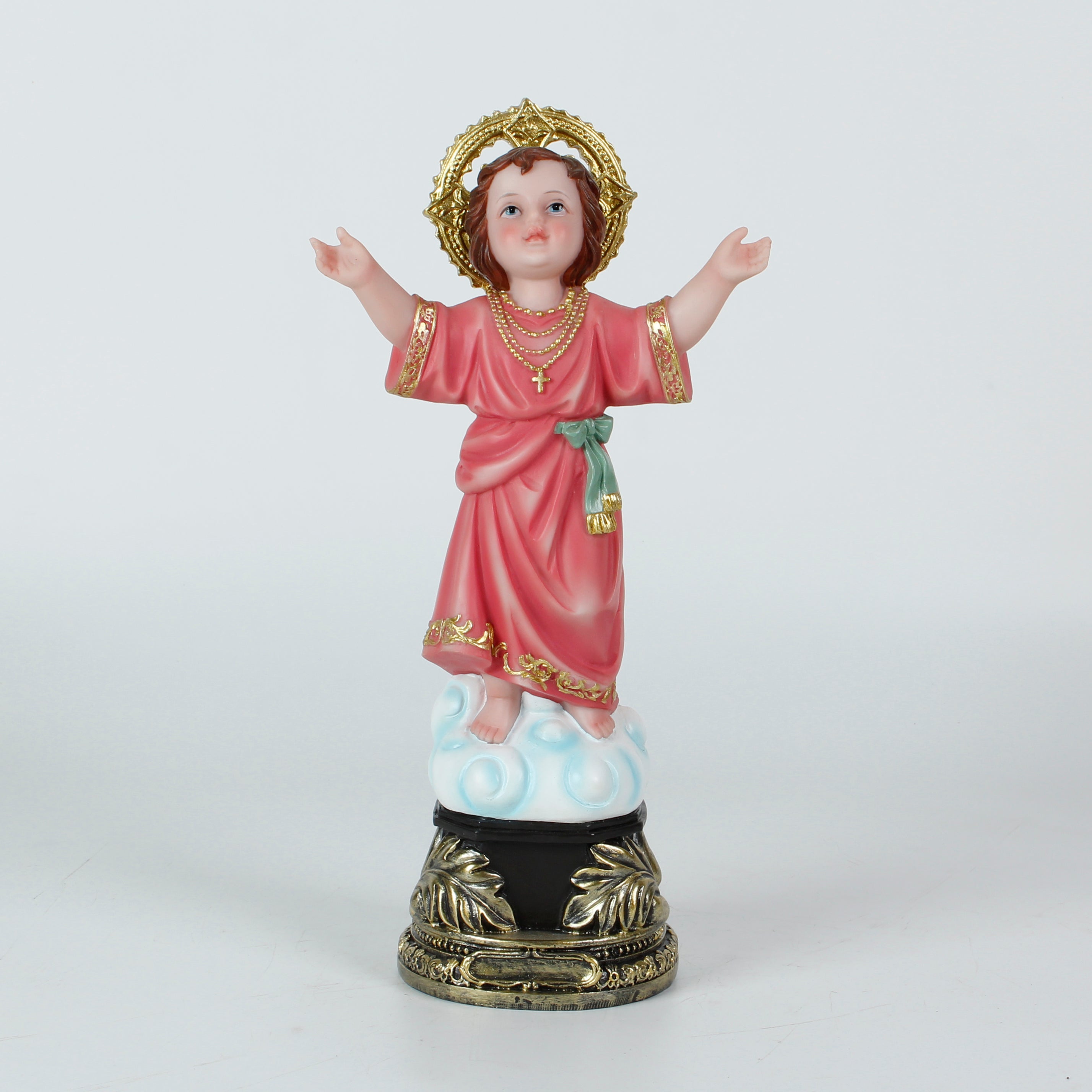 12 Inch Divino Nino in resin，Divine Child Figurine, Religious Statue Resin Table Top Figure, Divine Child Jesus Statue, Statue Figure Divine Child Figurine Catholic Gift, Holy Child Santo Divino Nino Statue